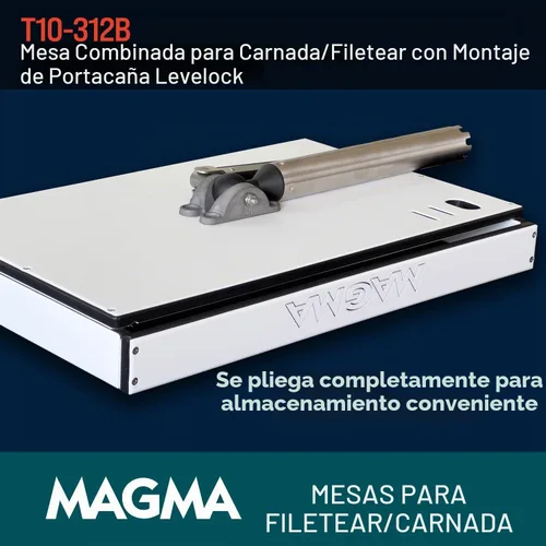 Vista 7 de Magma Products Soporte Combinado para Cebo/Filete Mate y Montaje de Portacañas Levelock