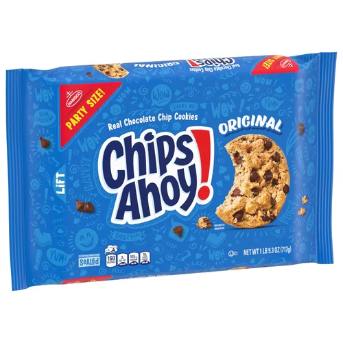 Vista 14 de NABISCO CHIPS AHOY! CHIPS AHOY! Galletas Originales de Chips de Chocolate, Tamaño para Fiestas, 25.3 oz