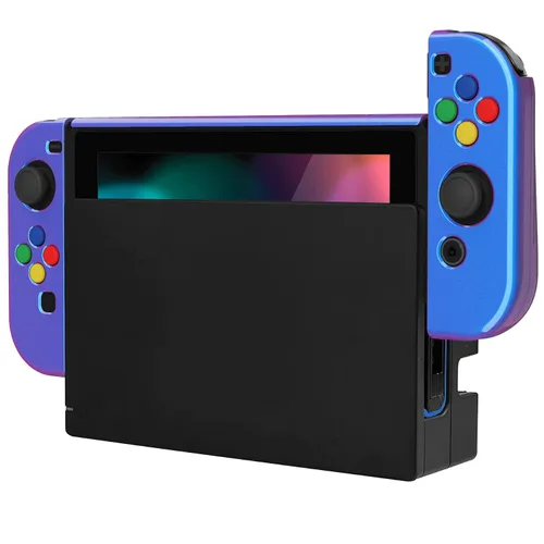 Vista 27 de PlayVital AlterGrips Ergonomic Grips Cover for Nintendo Switch, [2 Design] Interchangeable Comfort Dockable Protective Case with Screen Protector &