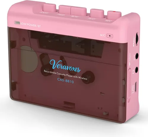 Vista 9 de Grabador portátil del reproductor de cinta de casete Bluetooth Naranja