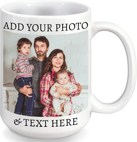 Vista 15 de Baosity Taza de café con foto personalizada, taza personalizada con imagen, texto, nombre, regalos personalizados para novio, novia, mejor amigo