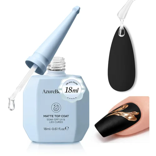 Vista 15 de AZUREBEAUTY - Juego de base y capa superior de gel de 0.6 fl oz, 2 piezas A-transparente-2
