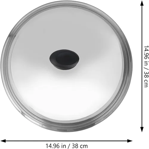 Vista 3 de Cubierta de olla de acero inoxidable Tapa de cocción anti-quemaduras, herramienta de cocina multiusos para sartén Olla evita salpicaduras de aceite