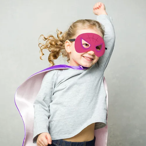 Vista 31 de Capa de disfraz para niños, capa de superhéroe con máscara y cintura, disfraces de Halloween y disfraces de fiesta