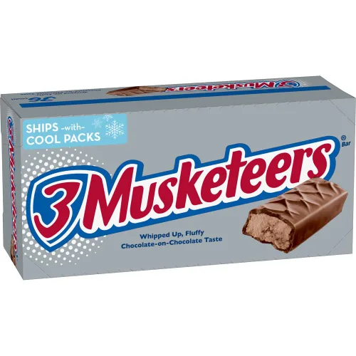 Vista 9 de 3 MUSKETEERS Barras de caramelo de tamaño compartido de chocolate, barra de 3.28 onzas, caja de 24