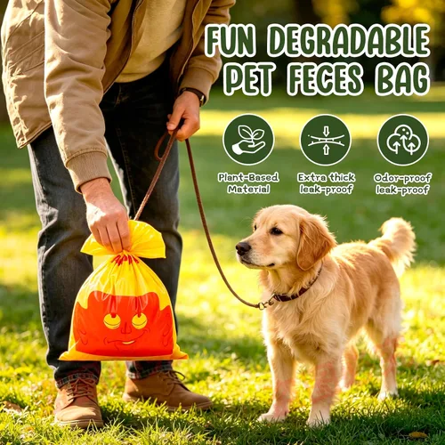 Vista 2 de Rollos de bolsas para excrementos de perro para caminar y limpiar mascotas