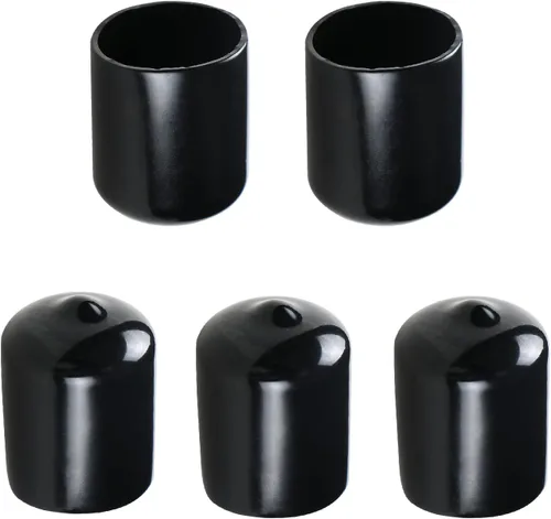 Vista 13 de Cubierta de tapa de extremo redondo de goma de 3/4 pulgadas (0.748 in), protectores de rosca de PVC flexible de tubería de tubería protectora