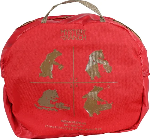 Vista 3 de MYSTERY RANCH Mission Stuffel - Bolsa de viaje convertible para un fácil uso de viaje, Cereza