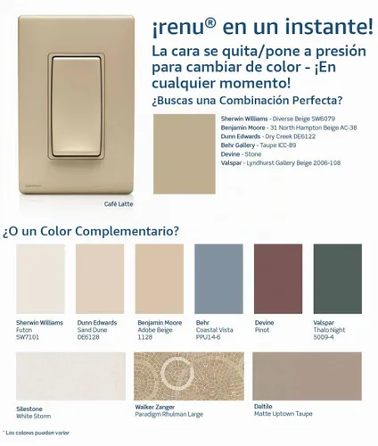 Vista 3 de Leviton Renu Placa de fijación para la pared sin tornillos,1 unidad, REWP1-CA