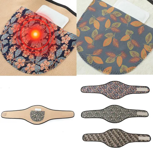 Vista 2 de Cinturón térmico con bolsillos, protector térmico de cintura para espalda baja y uso diario, diseño cómodo de algodón