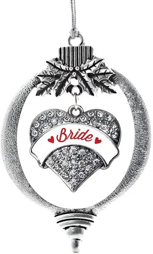 Vista 196 de Inspired Silver - Adorno con dije de hermana gemela - Adornos navideños de plata con circonitas cúbicas