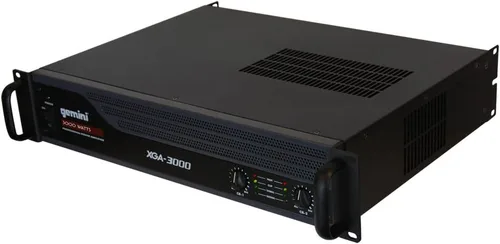 Vista 5 de Gemini Amplificador de potencia profesional de 2 canales de 2000 W - Amplificador de audio DJ y PA con entradas XLR/RCA, salidas Speakon, modo