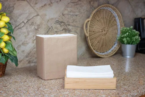 Vista 6 de 50 toallas de papel de tela, toallas de mano desechables para invitados de baño, toalla facial desechable para invitados, paños o servilletas