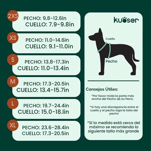 Vista 4 de Kuoser - Arnés de esmoquin para perro, ajustable, sin tirones, para perros pequeños y medianos