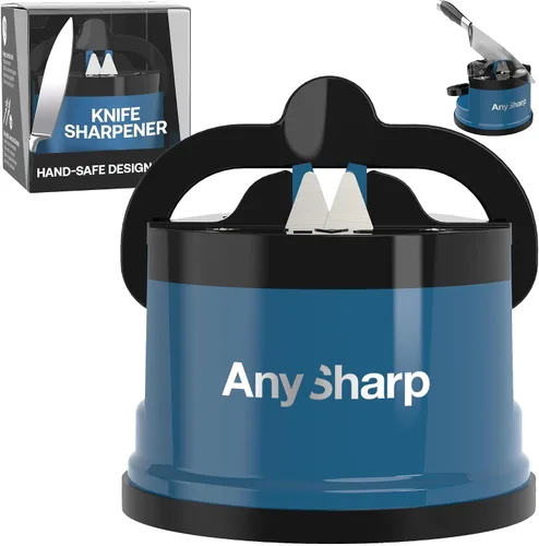 Vista 24 de AnySharp – EDICIONES – Afilador de cuchillos manos libres - Herramienta de afilado fácil de usar con base de succión PowerGrip y ángulo