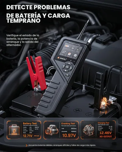 Vista 5 de PB600 Sonda de circuito de alimentación automotriz, buscador eléctrico Negro azabache