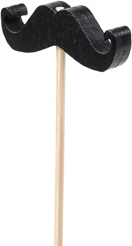 Vista 8 de Restaurantware Brochetas de cóctel de 2.7 pulgadas, 100 palillos de dientes para fiesta de cumpleaños, puntiagudos, resistentes, de bambú negro
