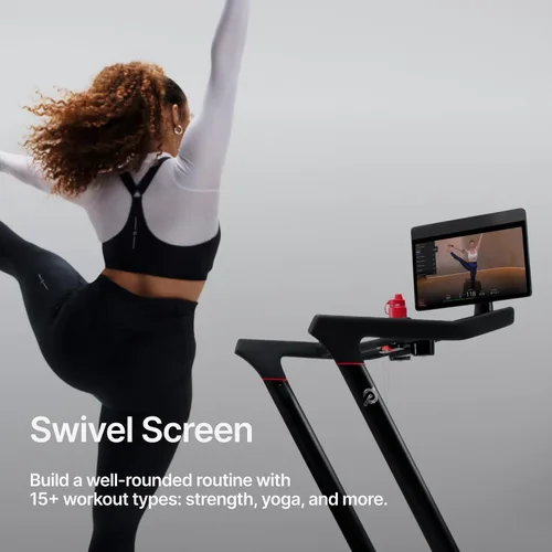 Vista 3 de Peloton Cross Training Tread, Treadmill for Running, Walking, and Hiking with Manual or Auto-Incline Options and Immersive 24” HD Touchscreen