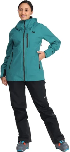 Vista 6 de Outdoor Research Chaqueta Hemispheres II para mujer, chaqueta de esquí transpirable GORE-TEX