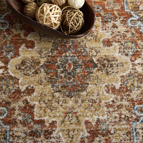 Vista 35 de SAFAVIEH Bijar Collection - Alfombra decorativa de 2 pies 3 pulgadas x 4 pies, marfil y óxido, diseño oriental envejecido, no desprende pelusa