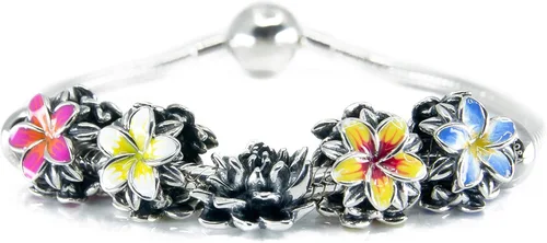 Vista 6 de Flor de loto de plata esterlina, flor de loto de plata de ley S925, colgante de flor de loto tropical hawaiano, budismo espiritual para yoga, lirios