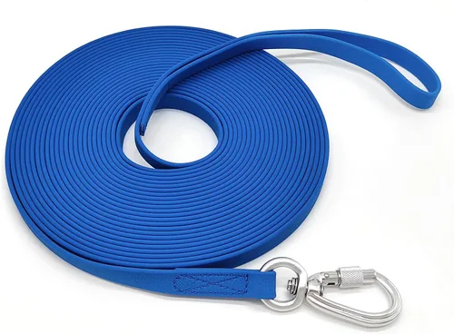 Vista 12 de ZALER Correa Larga para Perro Impermeable Correas de Entrenamiento 50ft 30ft 20ft 15ft 10ft 6ft, A Prueba de Olores Correa Larga de Llamada