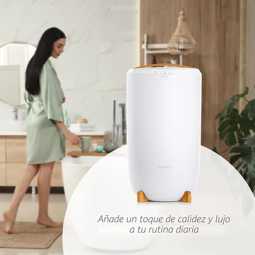 Vista 6 de Zadro Calentador de Toallas Calientes Grande con Temporizador Cubo Calentador de Toallas Eléctrico para Baño con Apagado Automático Calentador