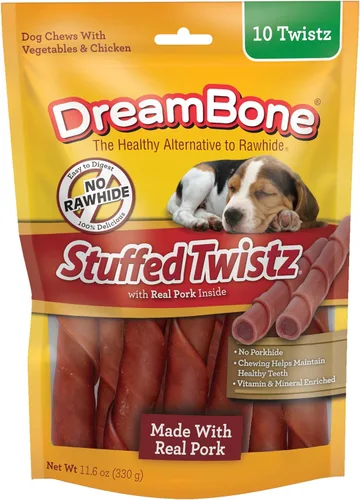 Vista 9 de DreamBone RattleBall - Masticables pequeños para perros, 14 unidades, sin piel cruda, con golosinas de pollo reales