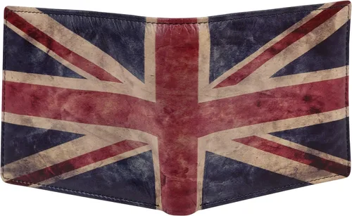 Vista 5 de Mala Leather - Cartera delgada para hombre Union Jack Kalmin Collection, multicolor, multicolor, gama Union Jack, Multi Color, Gama Union Jack