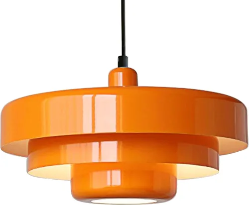 Vista 9 de Lámpara Colgante Rosa de Mediados de Siglo, Lámpara Colgante Nórdica, Accesorio de Iluminación Colgante, Luz de Techo Colgante con Diseño
