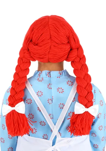 Vista 2 de Peluca Roja Raggedy Ann para Mujer Multicolor