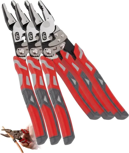 Vista 9 de Locking Pliers 9" Ratcheting Grip for Electrical & Garage Work，1-PC