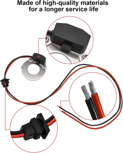 Vista 3 de Kit de conversión de encendido 1847A apto para Volkswagen VW, encendedor de 4 cilindros compatible con Bosch 009