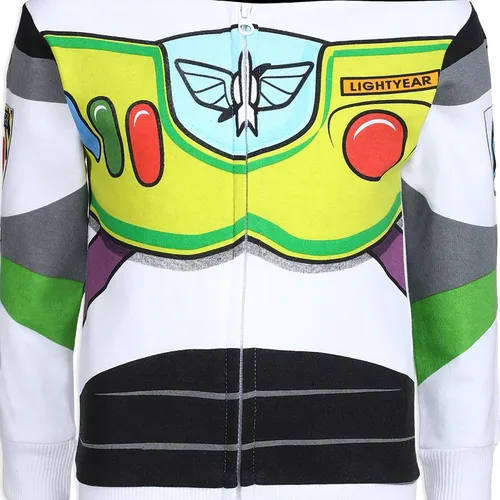Vista 3 de Disney Toy Story Woody or Buzz Lightyear - Sudadera con capucha y cremallera para niños pequeños