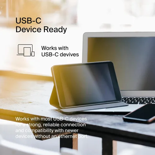 Vista 6 de Belkin Adaptador Ethernet USB tipo C a 2.5 Gb, certificado USB-IF Thunderbolt 3 y 4/USB-C a LAN adaptador de red compatible con MacBook Pro/Air