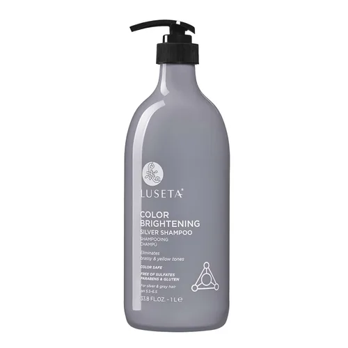 Vista 9 de Luseta - Champú iluminador de color para cabello plateado y gris, elimina los tonos cobrizos y amarillos, hidrata, promueve el acabado brillante