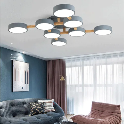 Vista 16 de Lámpara de techo LED, lámpara de techo 33WGreen 3 CCT para dormitorio, sala de estar, cocina