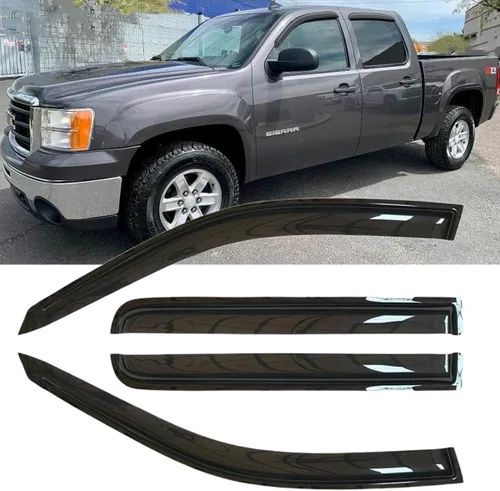 Vista 4 de Deflector de ventana lateral 4X para Chevy GMC Yukon Suburban Avalanche 07