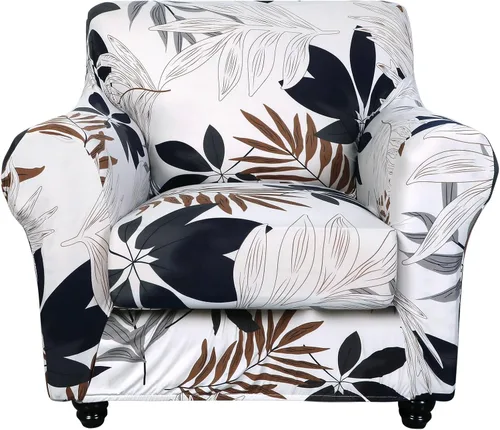 Vista 37 de SearchI Funda elástica para sofá, funda para sillón de 2 piezas con funda de cojín separada para silla, protector de muebles lavable para sala
