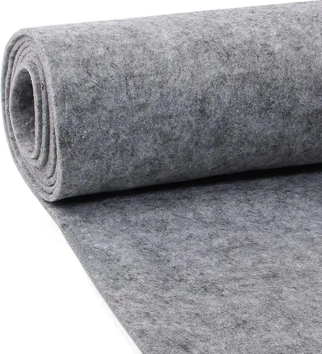 Vista 8 de MODIGT Alfombra de fieltro de alta calidad de 40 x 70 pulgadas para RV, barco, camión, caja de altavoces, revestimiento de puerta, escritorio (negro)