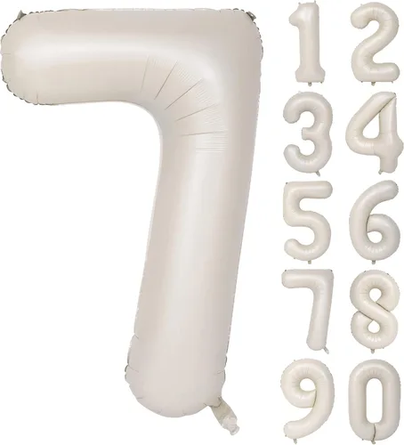 Vista 225 de Globos de 40 pulgadas con números de caramelo, papel de aluminio de helio, globos de látex de Mylar para fiesta de cumpleaños, decoración digital 0