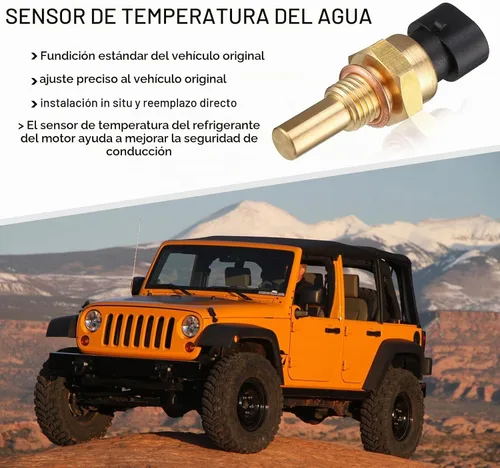 Vista 6 de Sensor de temperatura del agua del motor de automóvil, sensor de temperatura de enfriamiento, piezas de repuesto para sensor de contacto sensible