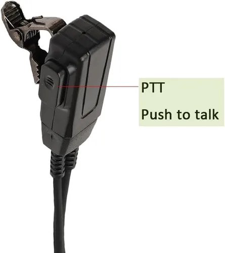 Vista 4 de Covert Auriculares de tubo acústico con micrófono PTT para Midland GXT1000VP4 LXT600 LXT500VP3 LXT118 GXT1050VP4 GXT1000XB Walkie Talkie Radio
