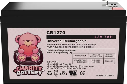 Vista 3 de 12V 7Ah CB1270 recargable SLA selló la batería de reemplazo de plomo ácido