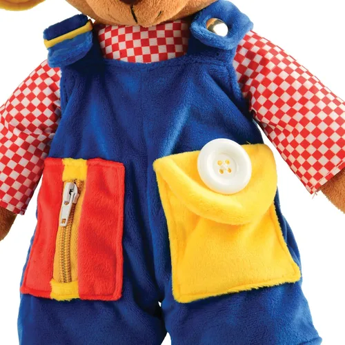 Vista 4 de Cre8tive Minds Oso de Peluche Aprende y Juega, Juguete de Peluche Interactivo de 18 Pulgadas para Niños, Enseña Habilidades de Vestirse