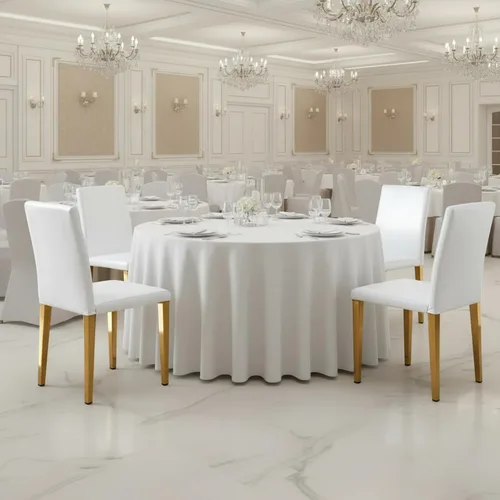 Vista 8 de Juego de 4 sillas de comedor modernas, piel sintética blanca con patas de metal dorado, 35.4 x 16 x 18.5 pulgadas, asientos acolchados de esponja
