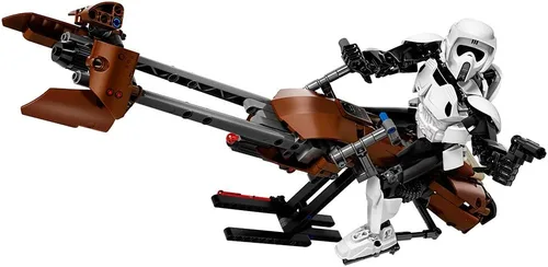 Vista 2 de Juego de construcción Star Wars Scout Trooper & Speeder Bike de Lego (75532)