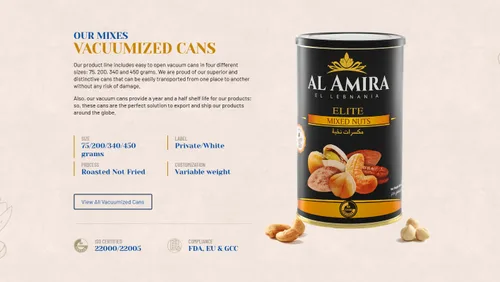 Vista 5 de Nueces Al Amira - Elite Baked Mixed Nuts, 16 oz (450g) Mezcla de pistachos, almendras, anacardos, macadamia, nueces pecanas, avellanas