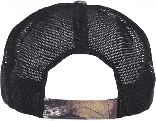 Vista 4 de Gorra con logo de Ford de la bandera de cuadros para hombre con malla de camuflaje ajustable