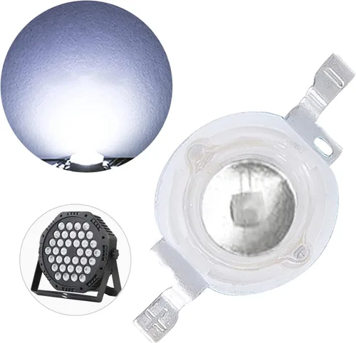 Vista 18 de Paquete de 20 cuentas LED azules de 1 W, bombilla de lámpara de chip LED para luces de escenario LED